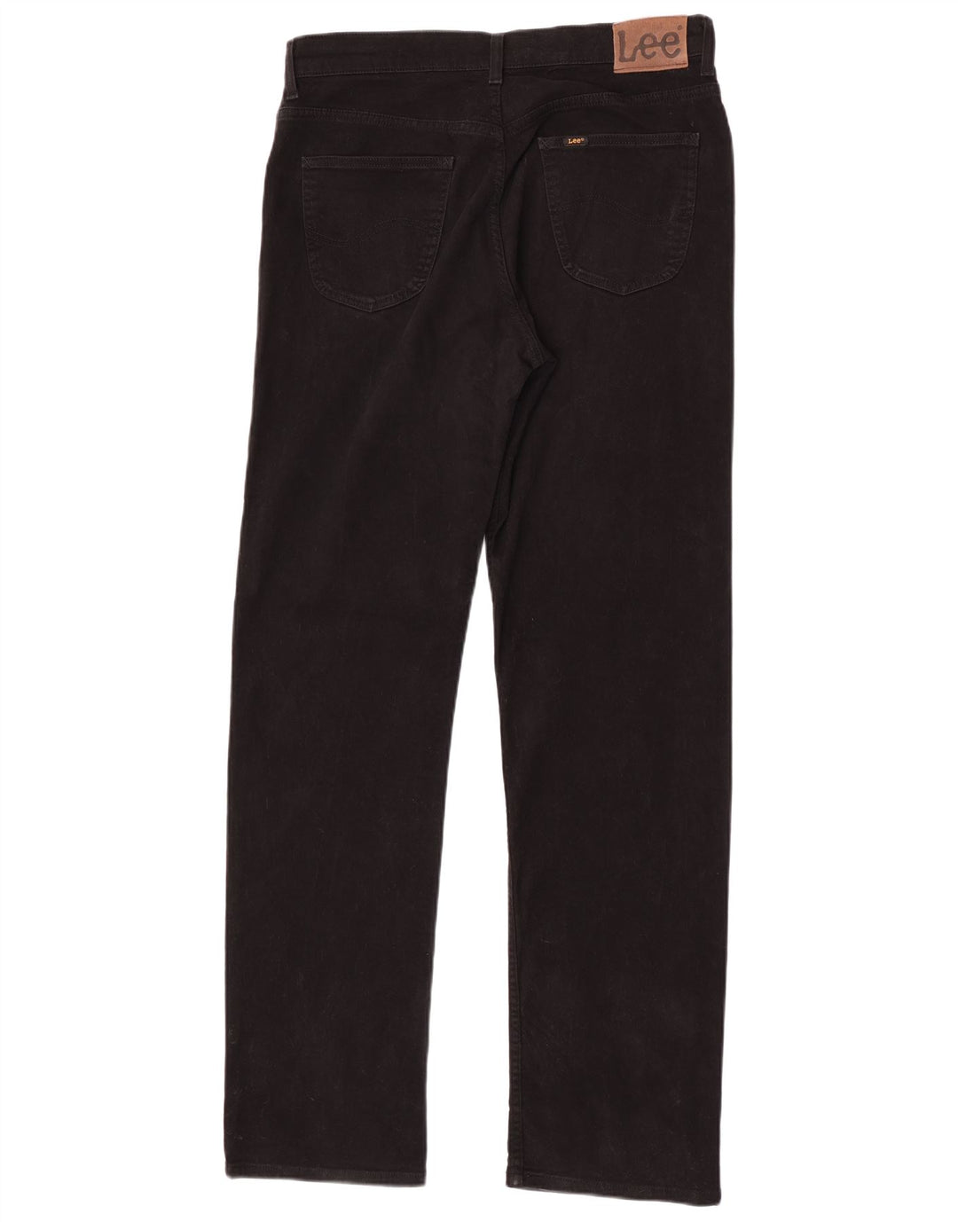 Lee Herren Brooklyn Straight Jeans W36 L36 Schwarze Baumwolle