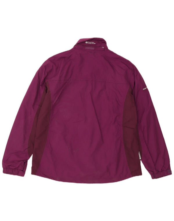 Mountain Warehouse Damen-Regenjacke, UK 16, Größe L, Lila, Colourblock-Nylon