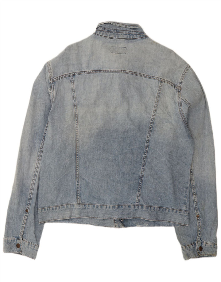 Wrangler Herren Jeansjacke UK 44 2XL Blaue Baumwolle