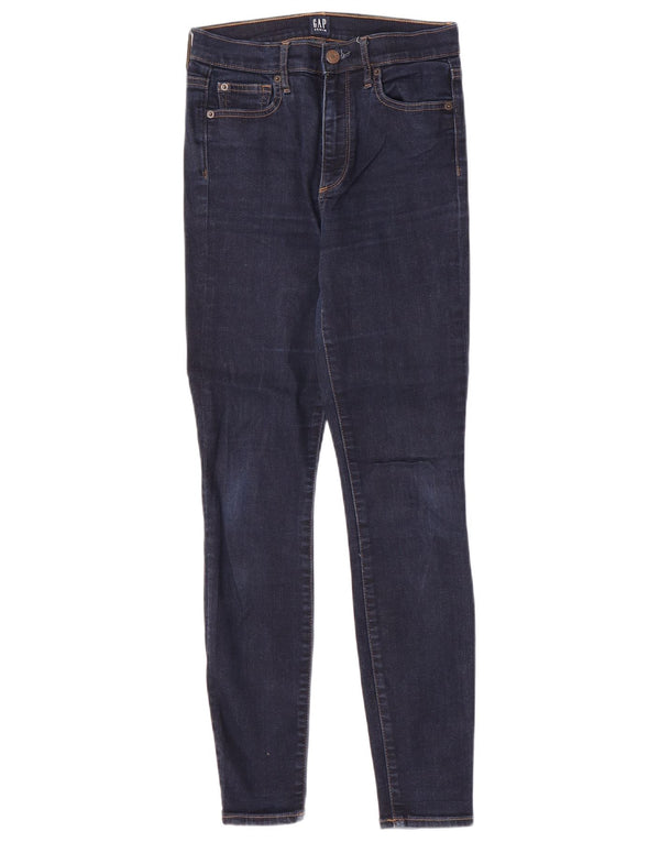 Gap Damen Skinny Jeans W26 L28 Marineblaue Baumwolle