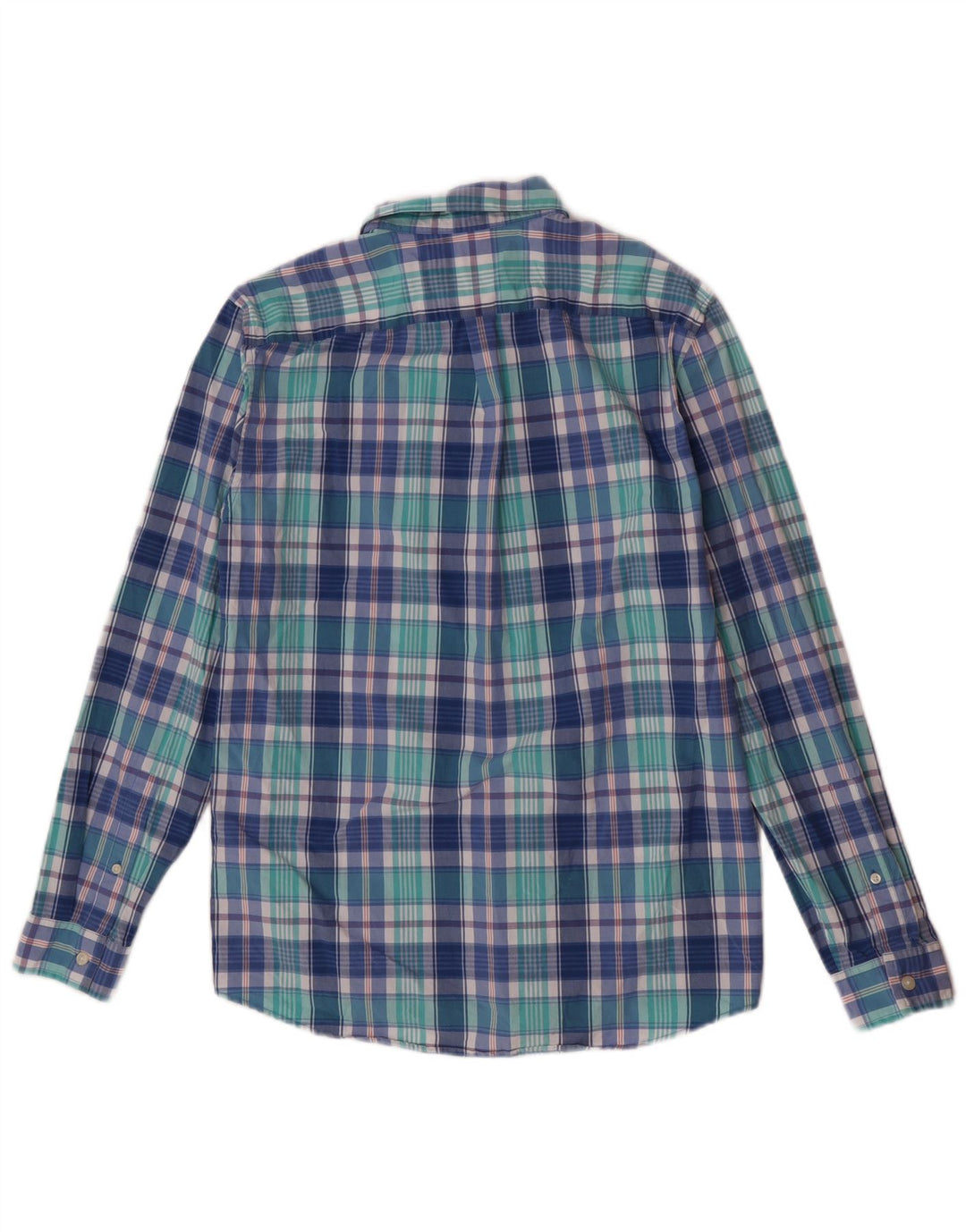 Jack Wills Herren-Hemd in klassischer Passform, klein, blau kariert, Baumwolle