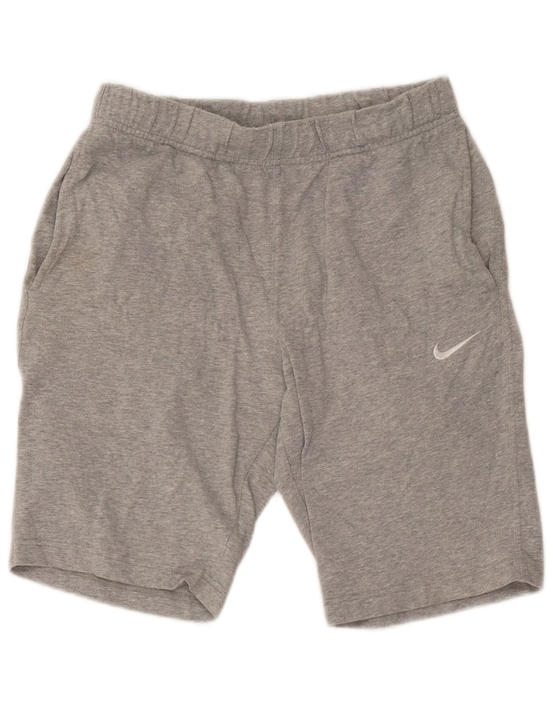 Nike Herren-Freizeitshorts, klein, grau gefleckte Baumwolle