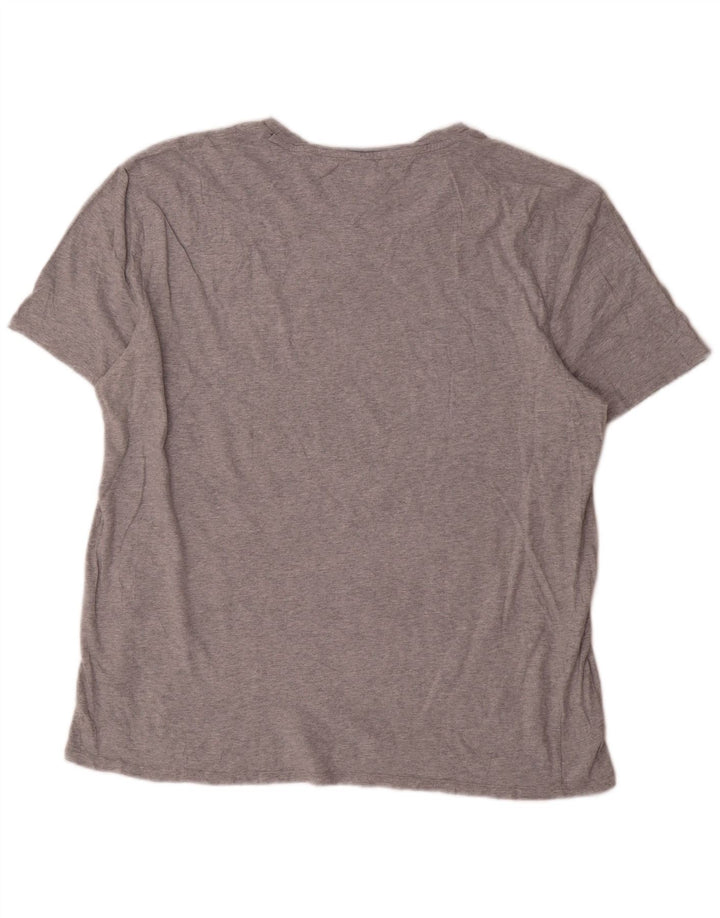 Tommy Hilfiger Herren T-Shirt Top XL Grau Baumwolle
