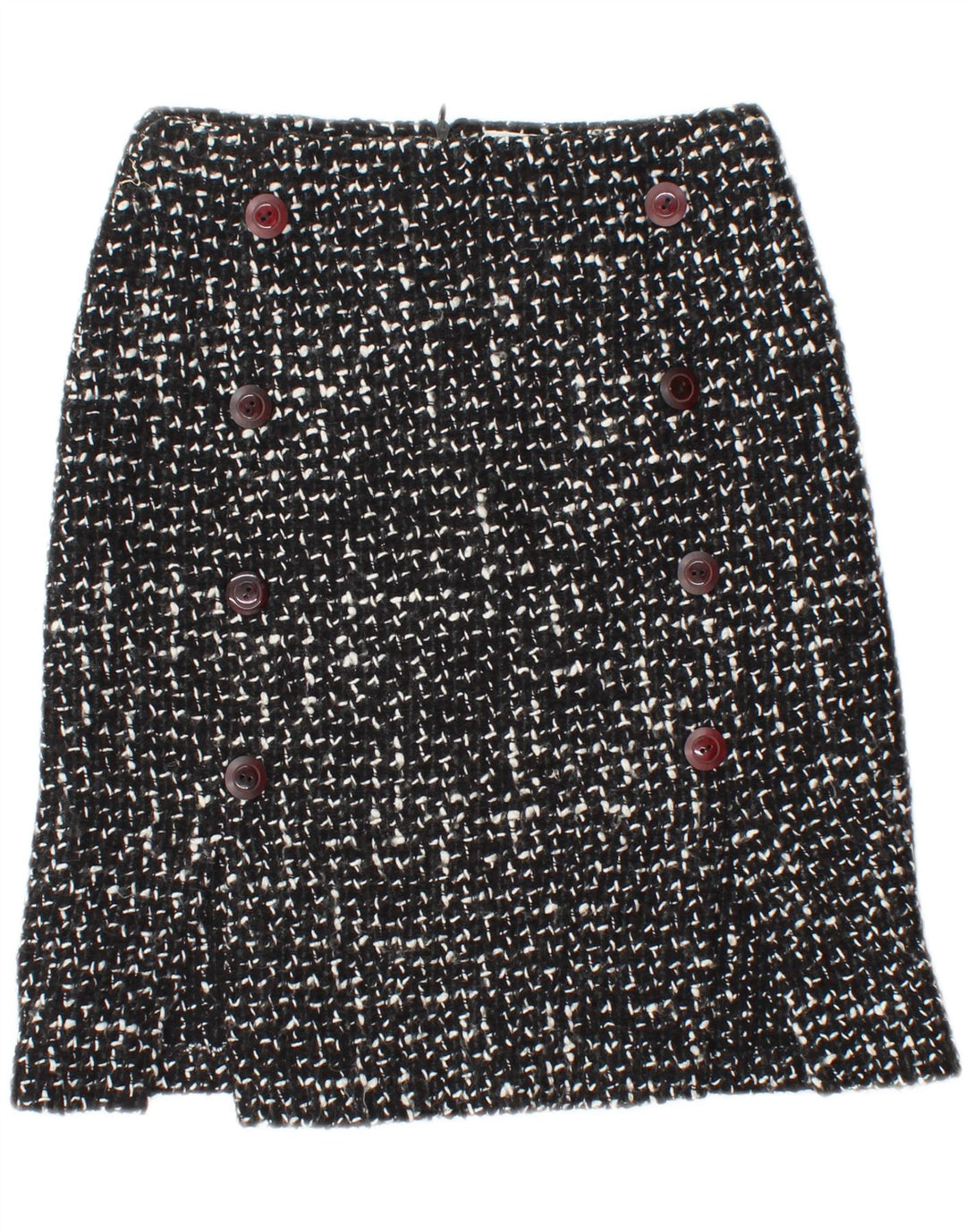VINTAGE Womens A-Line Skirt IT 44 Medium W28  Black Flecked Vintage Vintage and Second-Hand Vintage from Messina Hembry 