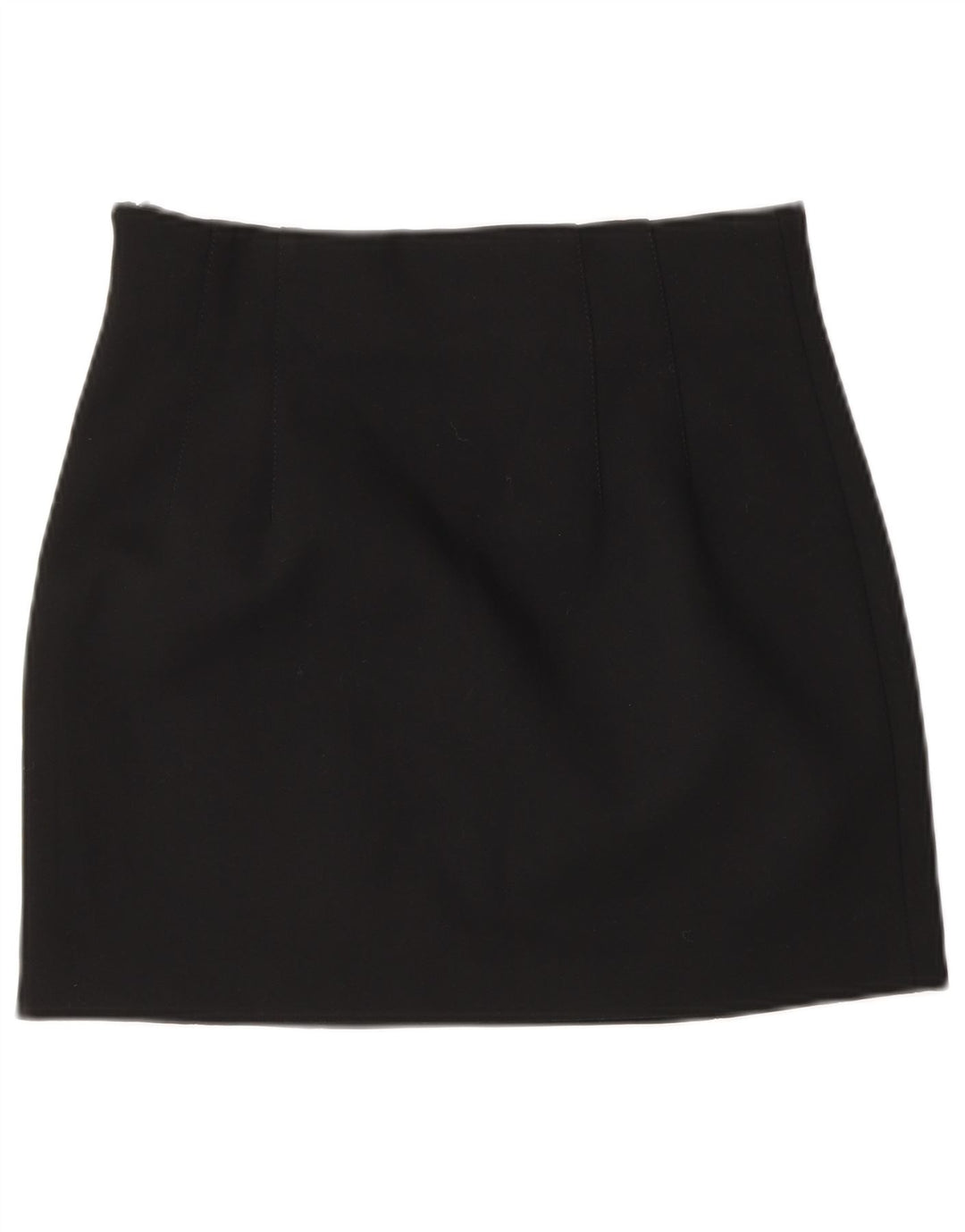 Zara Damen Minirock Small W26 Schwarz Polyester
