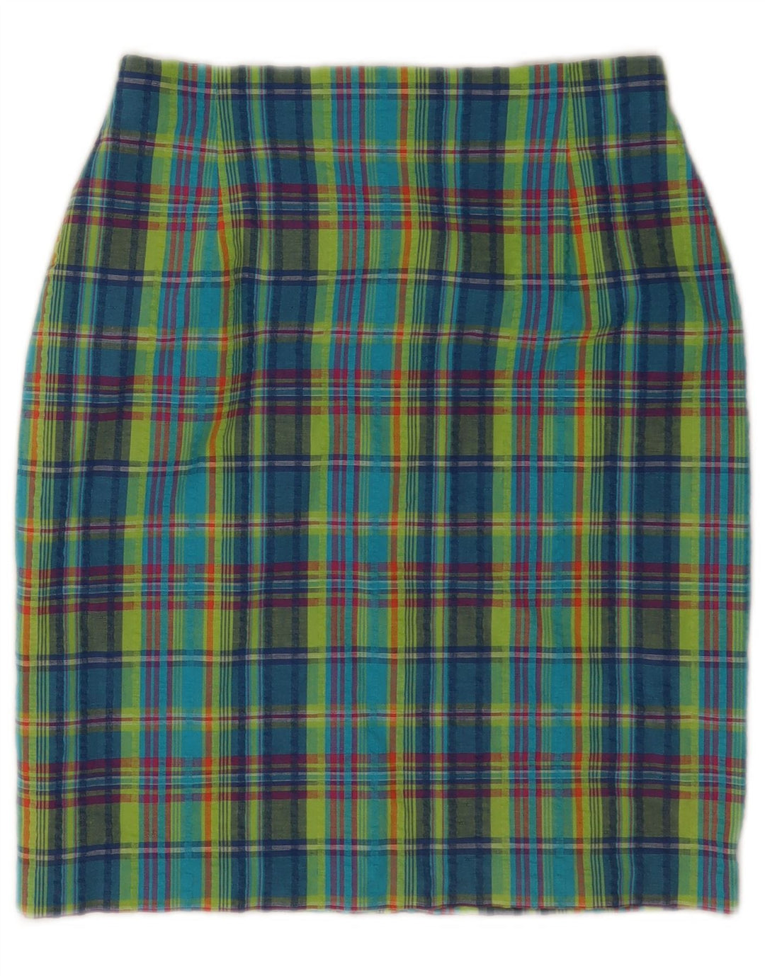 Marks & Spencer Damen Bleistiftrock UK 12 Medium W26 Mehrfarbig kariert