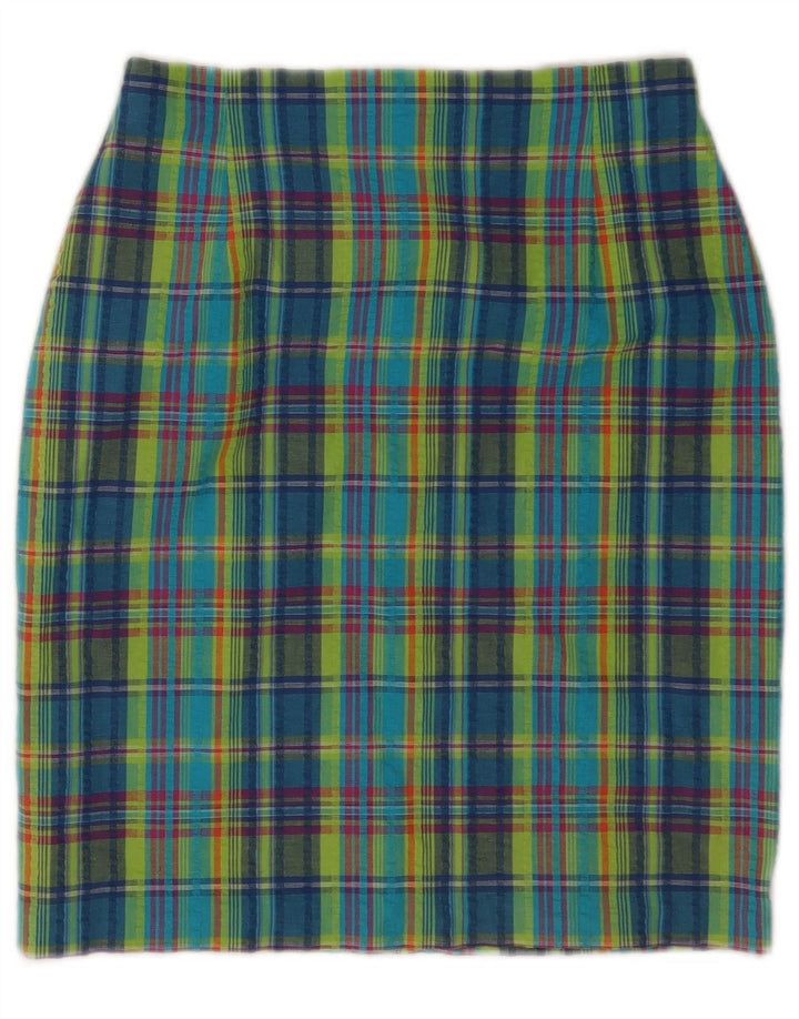 Marks & Spencer Damen Bleistiftrock UK 12 Medium W26 Mehrfarbig kariert