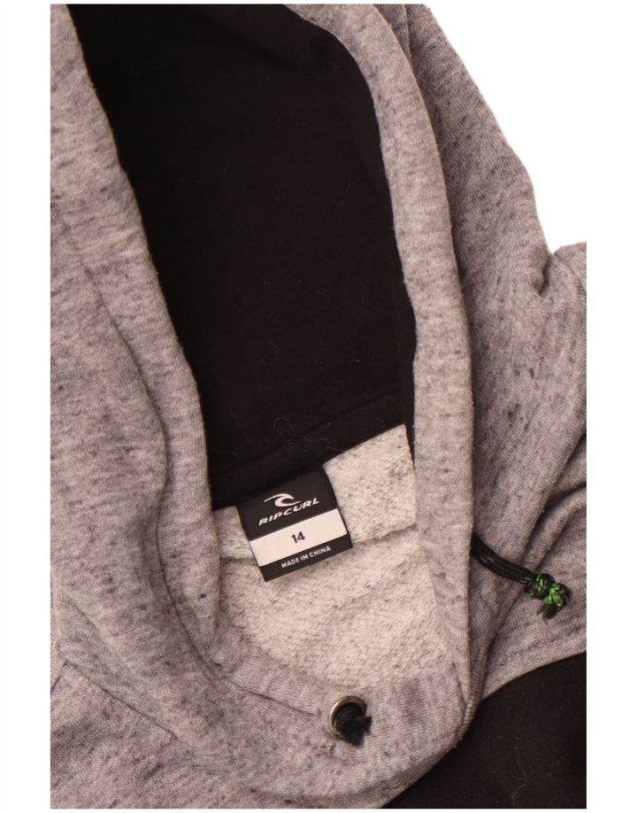 Rip Curl Jungen-Kapuzenpullover mit Grafik, 13–14 Jahre, Schwarz, Farbblock