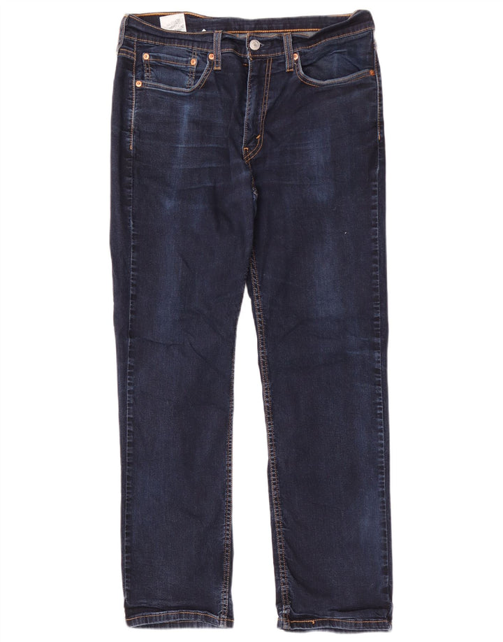 Levi's Herren 514 Straight Jeans W32 L30 Marineblaue Baumwolle