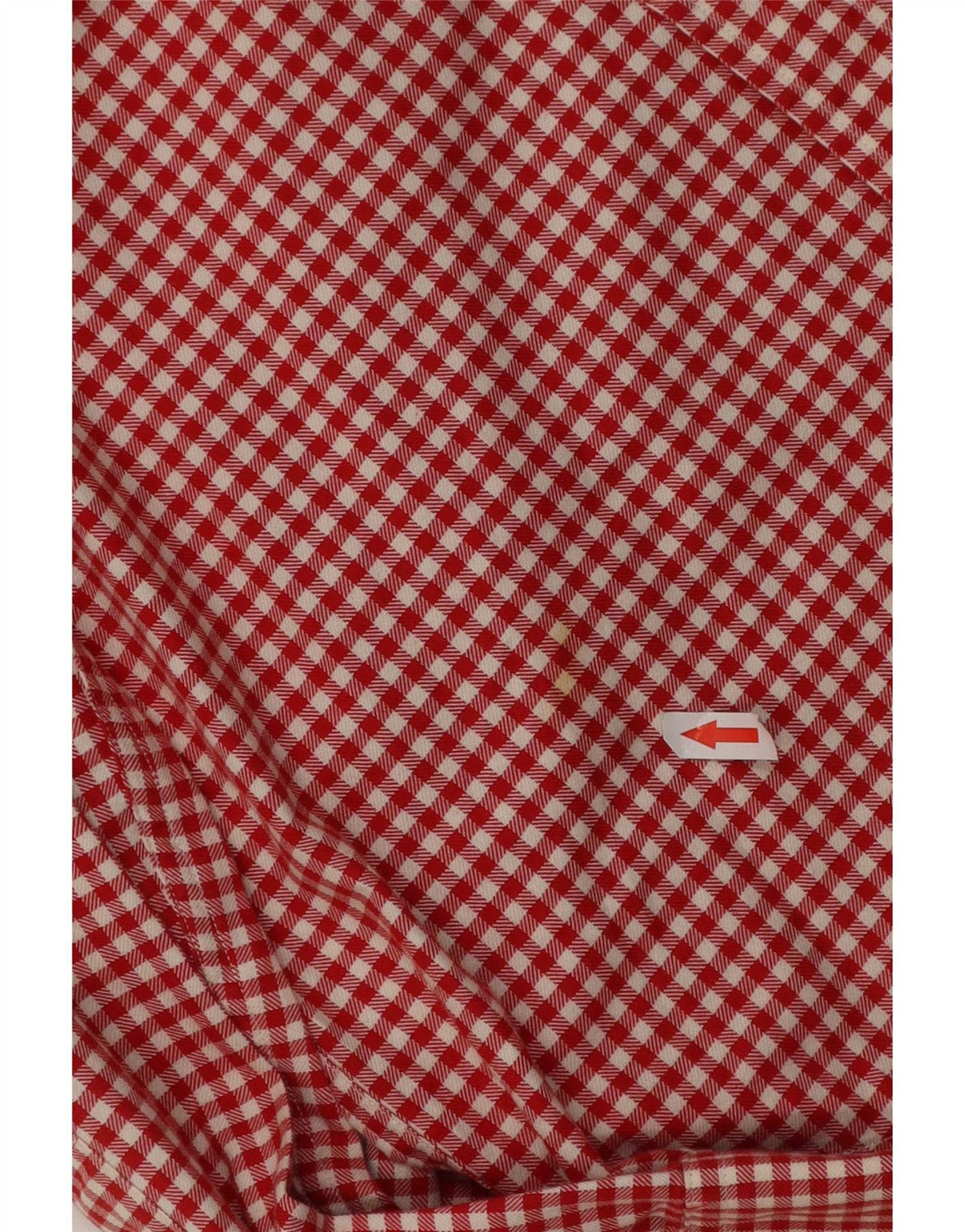 Abercrombie & Fitch Herrenhemd aus mittelroter Gingham-Baumwolle