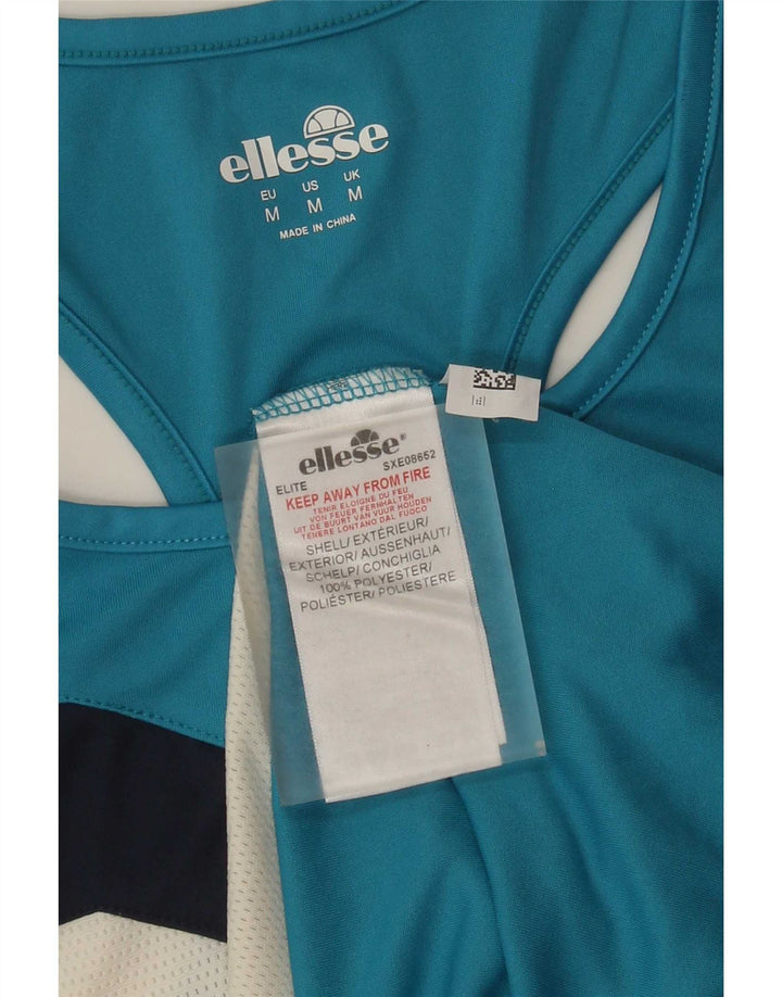 Ellesse Herren-Weste mit Grafik, Mittelblaues Farbblock-Polyester
