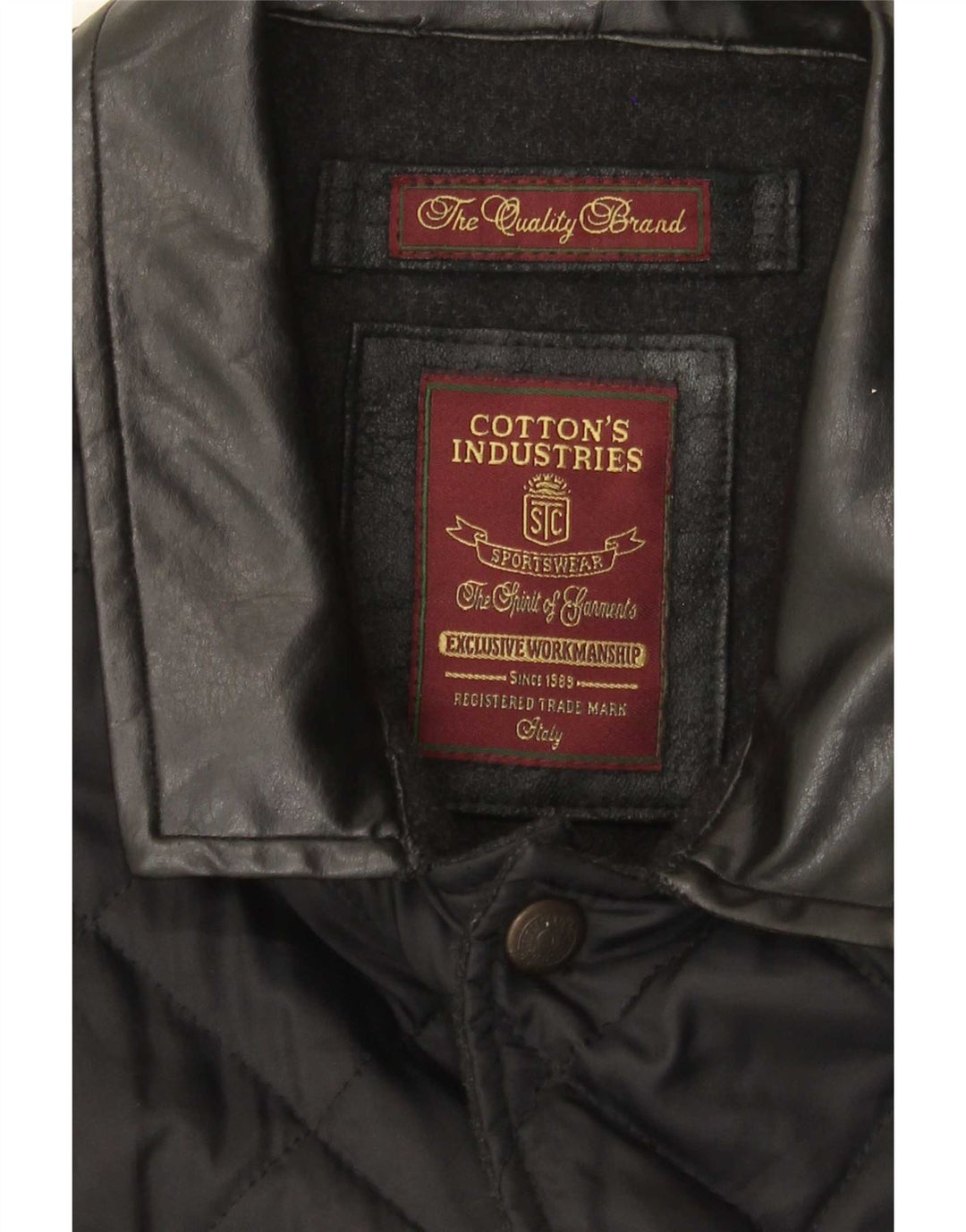 Cotton's Industries Herren Steppweste UK 38 Medium Schwarz
