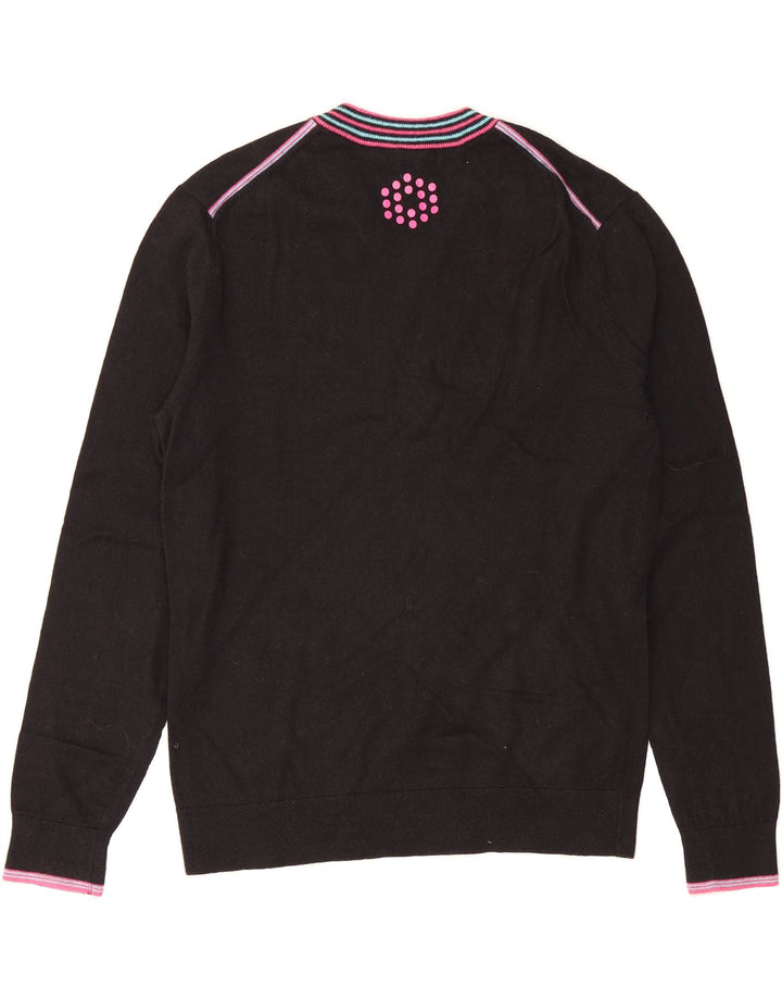 PUMA Mens V-Neck Jumper Sweater Large Black Vintage Puma and Second-Hand Puma from Messina Hembry 