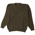 Vintage Herren Pullover mit V-Ausschnitt XL Khaki
