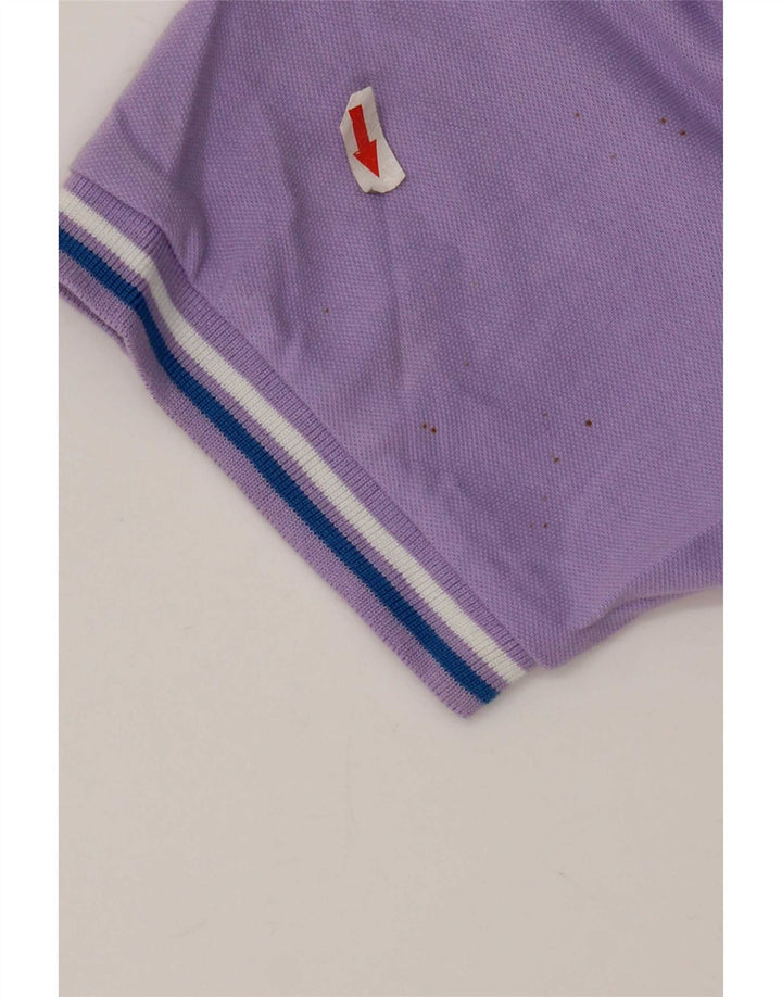 Kappa Herren-Poloshirt aus mittelvioletter Baumwolle