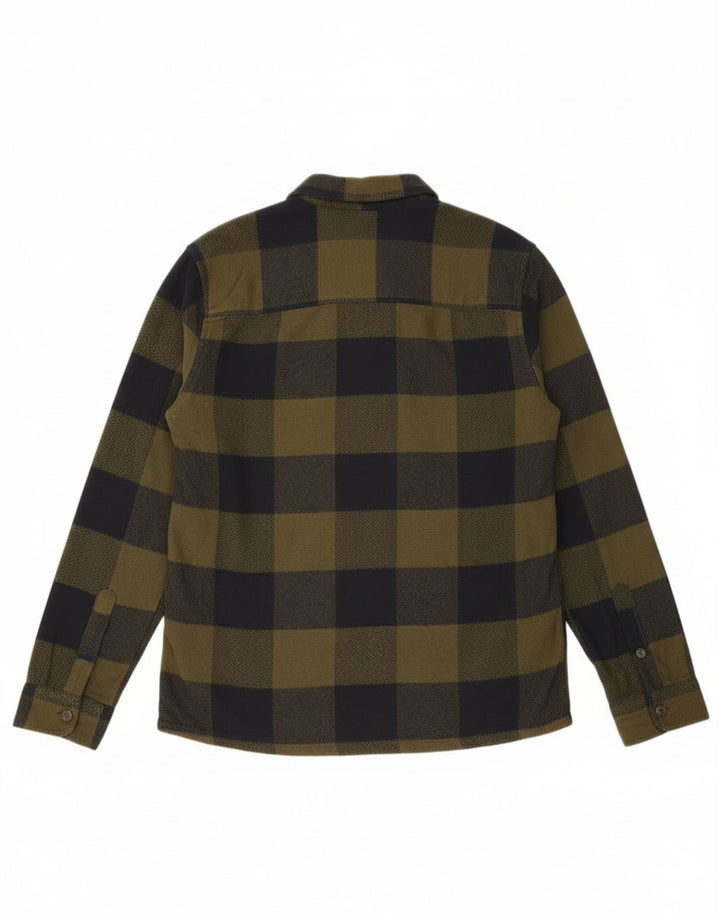 Only & Sons Herren Overshirt Flanellhemd Medium Khaki Check Baumwolle