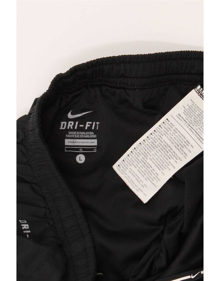 Nike Herren-Sportshorts in normaler Größe, groß, schwarz, Farbblock-Polyester, Sport