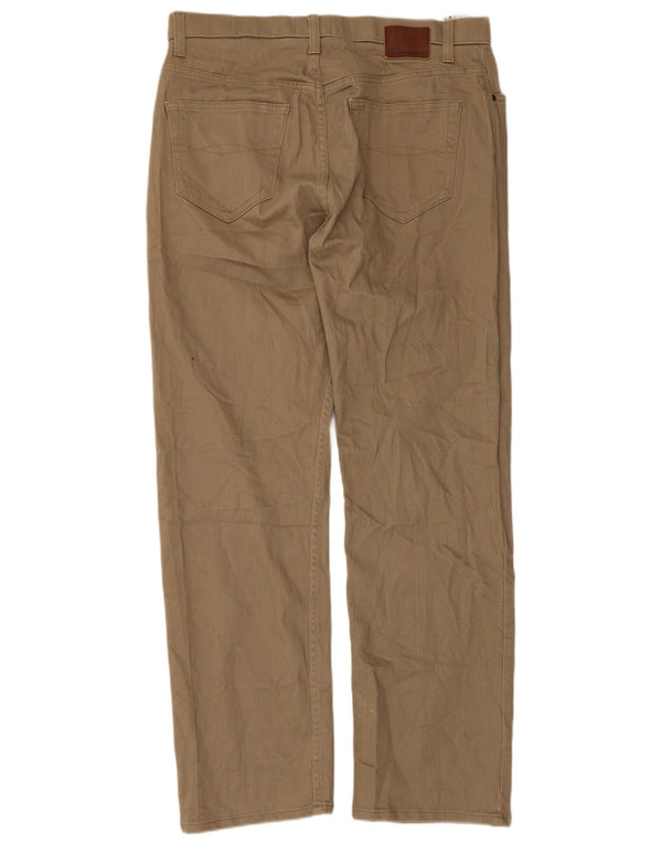 Marks & Spencer Herren Blue Harbour Straight Freizeithose W36 L31 Beige