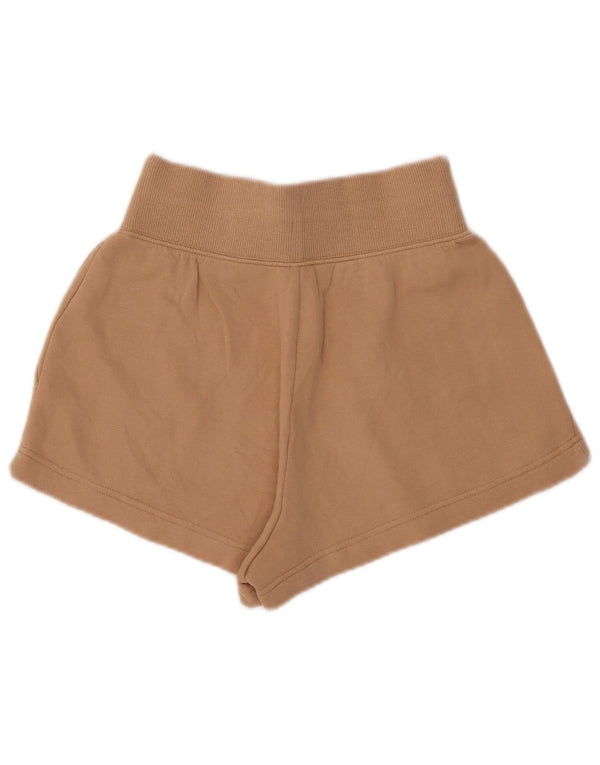 Nike Damen-Sportshorts mit hoher Taille, UK 6, XS, braune Baumwolle