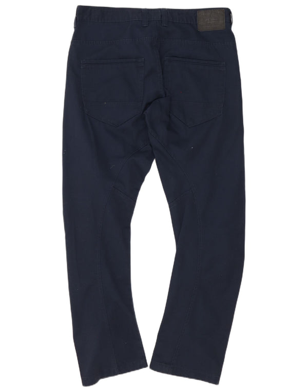 Jack & Jones Herren Anti Fit Freizeithose W36 L34 Marineblaue Baumwolle