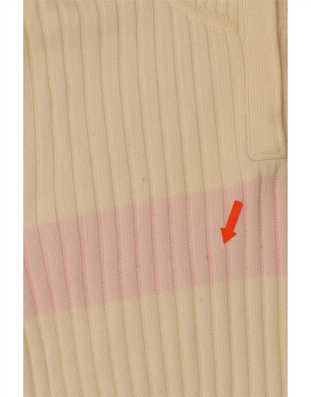 TOMMY HILFIGER Womens Button Neck Jumper Sweater UK 14 Large Off White Vintage Tommy Hilfiger and Second-Hand Tommy Hilfiger from Messina Hembry 