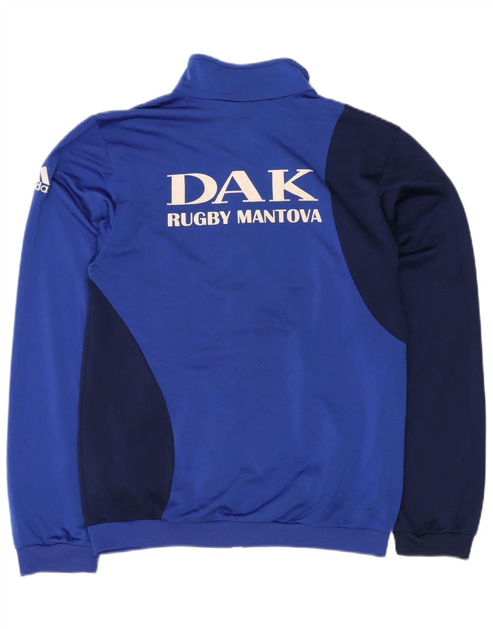 ADIDAS Herren-Trainingsanzugoberteil mit Grafik, UK 38/40, Mittelblau, Farbblock