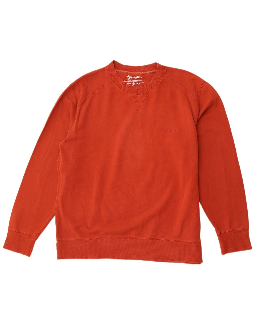 WRANGLER Herren Sweatshirt Pullover 3XL Orange Baumwolle