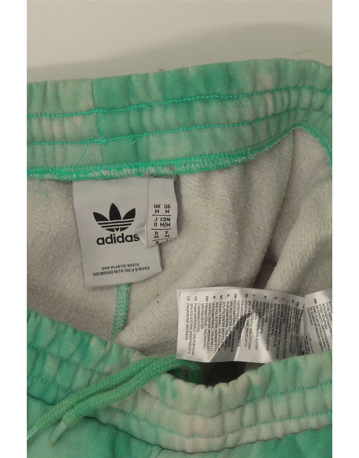 Adidas Herren Sportshorts mittelgrüne Batik-Baumwolle