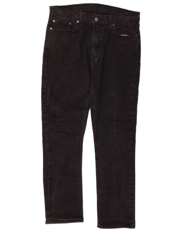 Levi's Herren 511 Slim Jeans W36 L32 Schwarze Baumwolle
