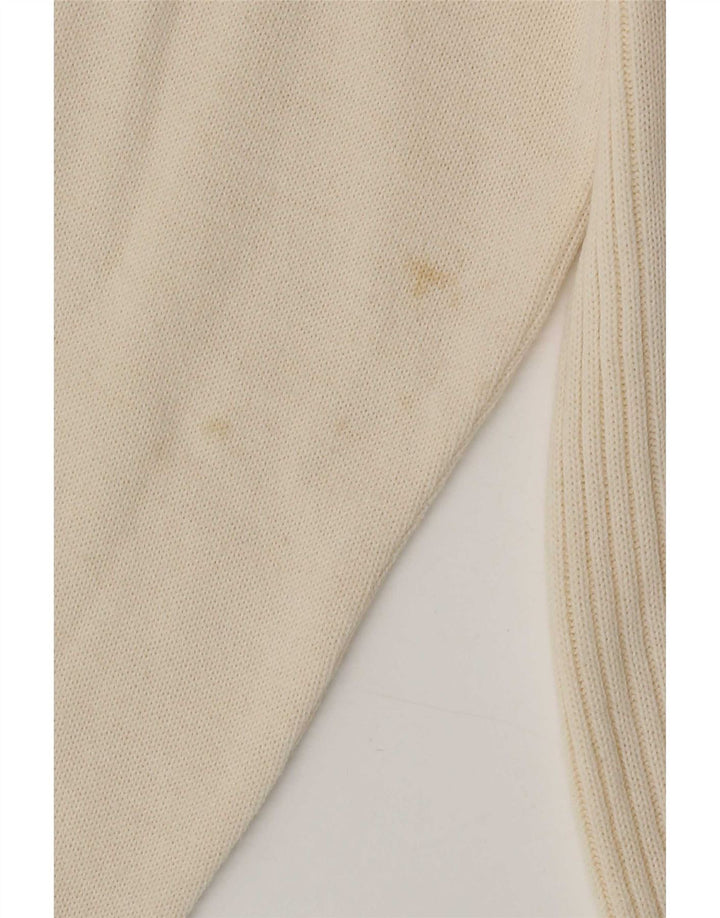 Lucia Damen-Cardigan-Pullover UK 14 Medium Off White Polyacryl