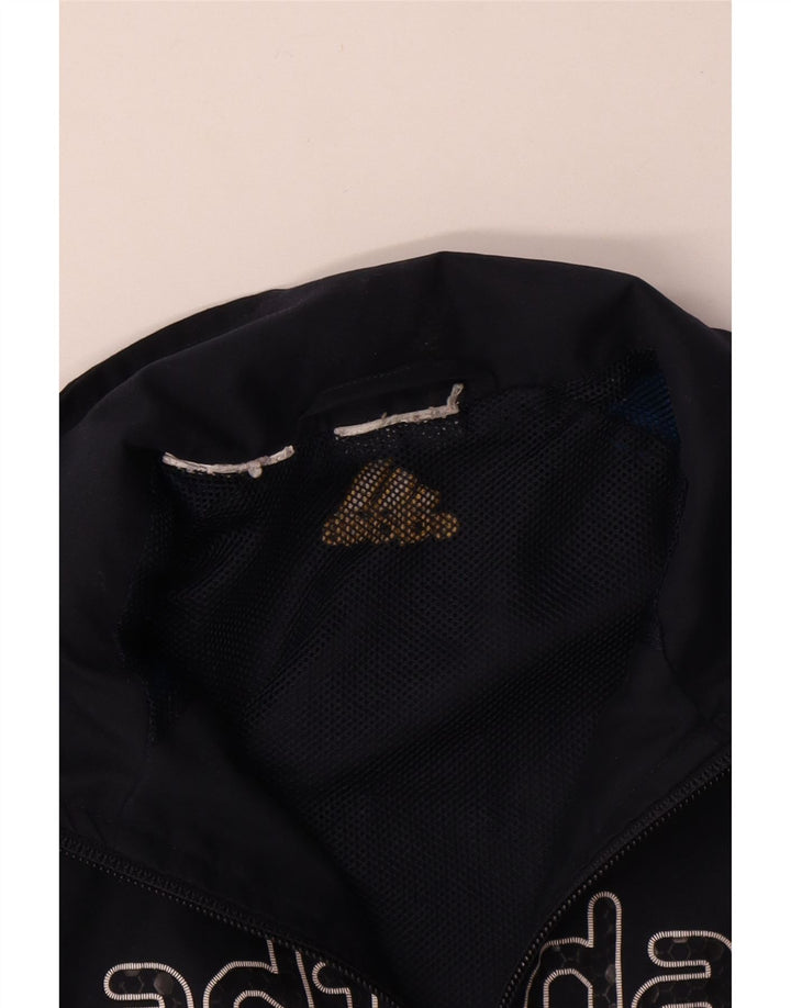 ADIDAS Jungen-Trainingsanzugoberteil mit Grafik, 7–8 Jahre, Schwarz, Farbblock