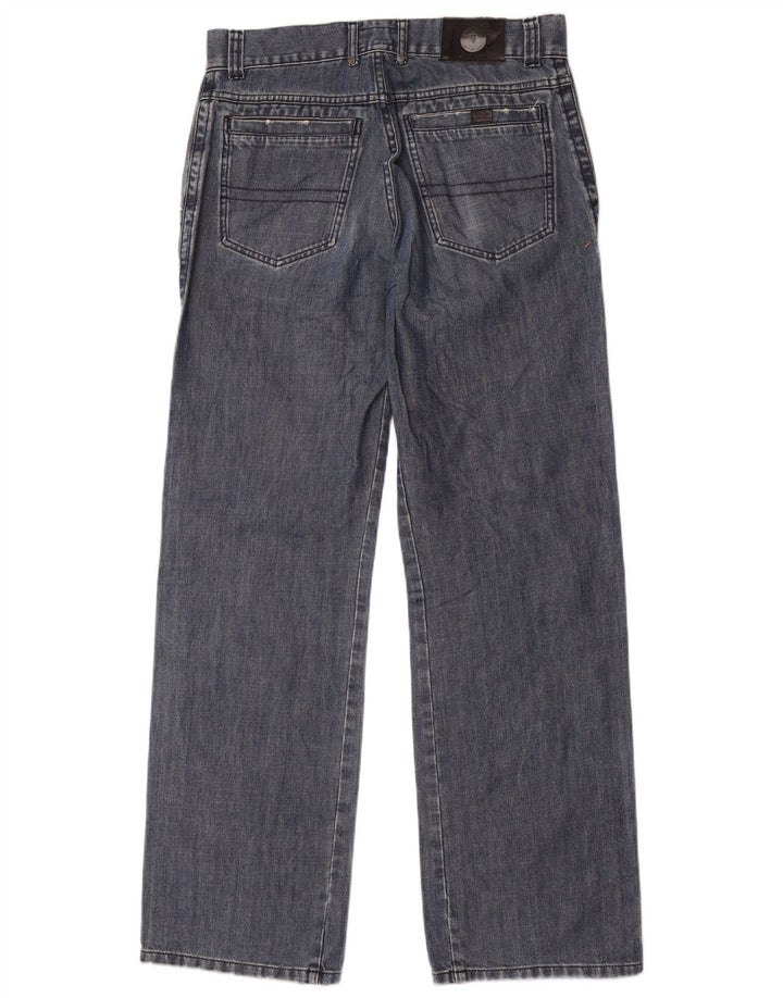 Trussardi Herren Straight Jeans IT 48 Medium W32 L34 Blaue Baumwolle