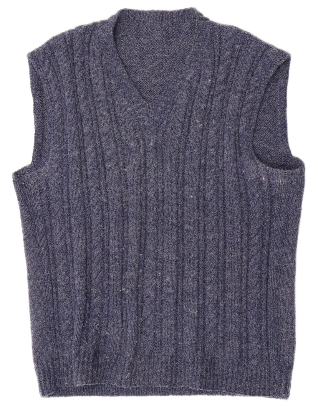 Vintage Herren Weste Tank Top Medium Marineblau