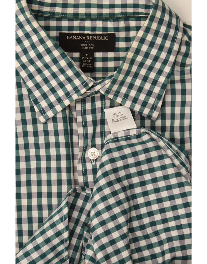 Slim-Fit-Hemd für Herren von Banana Republic, Größe 15 1/2, mittelgroß, mehrfarbig kariert