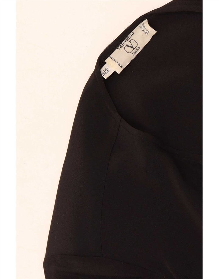 Valentino Damen Hemdbluse IT 44 Medium Schwarz