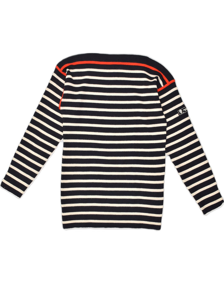 MARINA YACHTING Womens Boat Neck Jumper Sweater UK 8 Small Navy Blue | Vintage Marina Yachting | Thrift | Second-Hand Marina Yachting | Used Clothing | Messina Hembry 