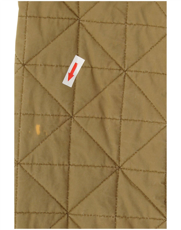 Superdry Damen Steppjacke UK 10 Small Khaki Baumwolle