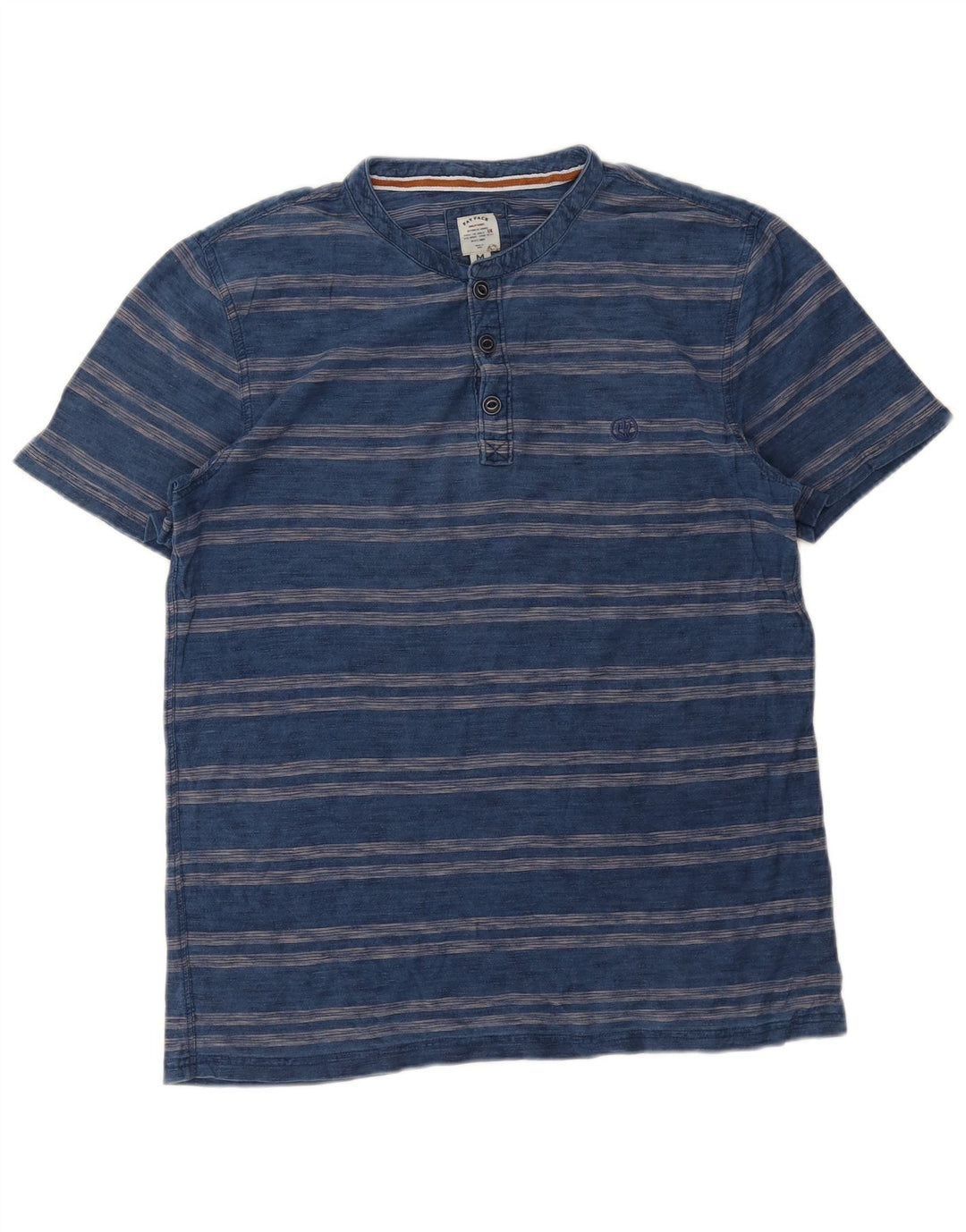 Fat Face Herren T-Shirt Top Medium Marineblau gestreift