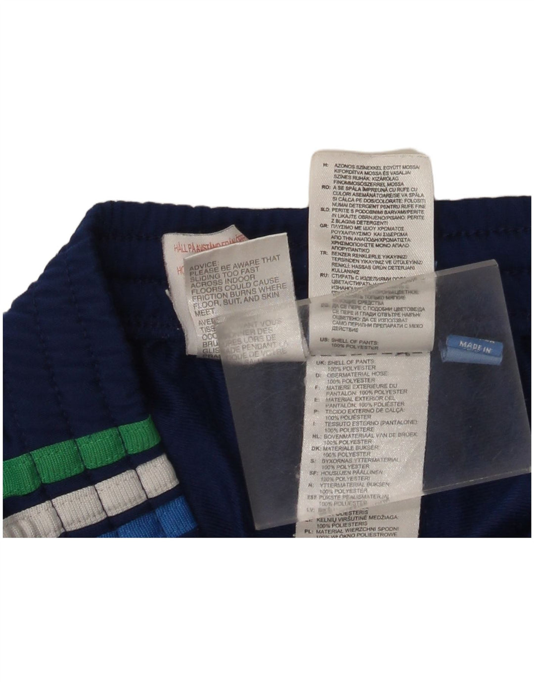 Adidas Jungen Trainingshose Jogger 7-8 Jahre Blau Polyester