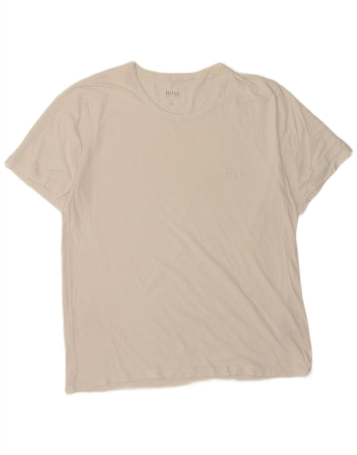 Hugo Boss Herren T-Shirt Top 2XL Weiße Baumwolle