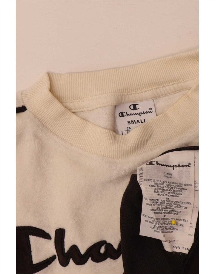 Champion Damen-Pullover mit übergroßem Grafik-Sweatshirt, Gr. 10, Größe S, Schwarz