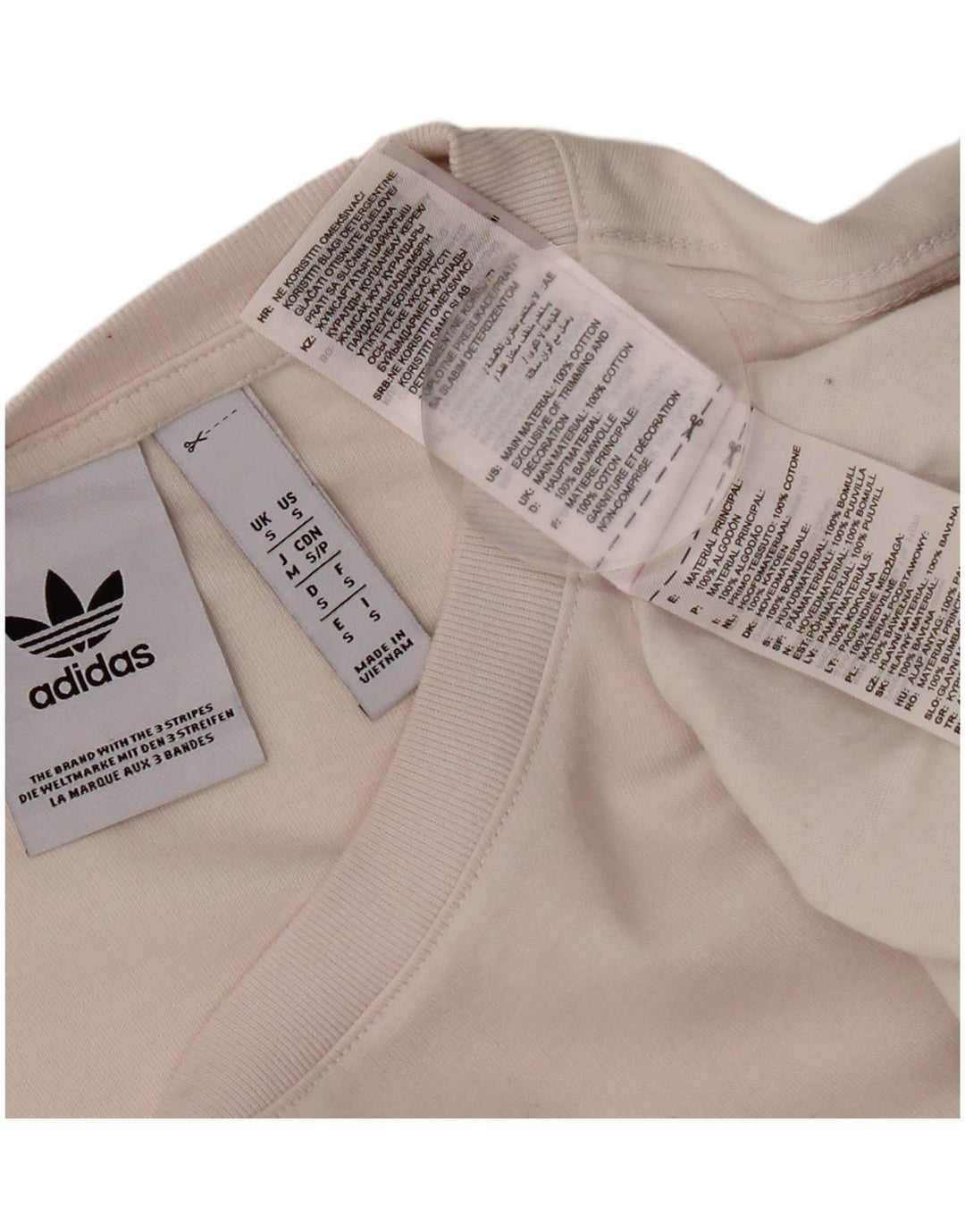 Adidas Herren Grafik T-Shirt Top Small Weiß Baumwolle