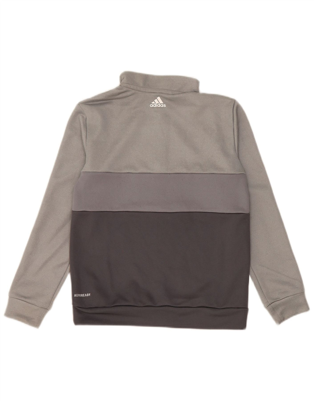 ADIDAS Jungen Aeroready Graphic Sweatshirt Pullover 9–10 Jahre Grau