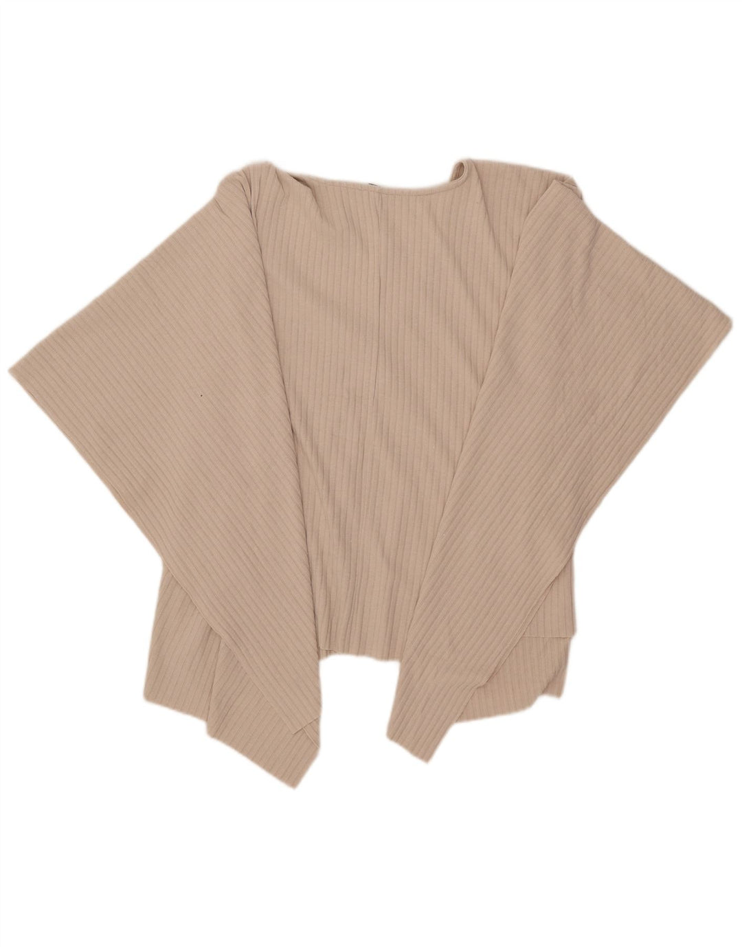 Asymmetrisches Poncho-Blusenoberteil von Zara für Damen, Einheitsgröße, Beige