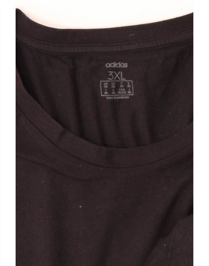 Adidas Herren T-Shirt Top 3XL Schwarz