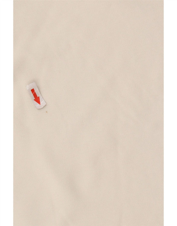 Lacoste Damen Poloshirt Größe 46 XL Weiße Baumwolle