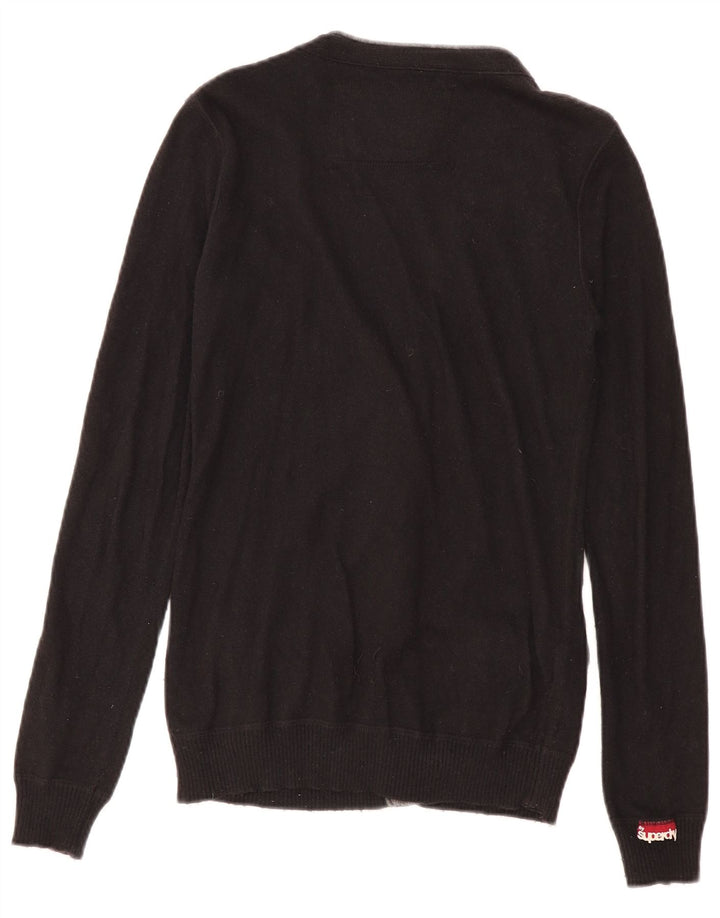 Superdry Damen-Cardigan-Pullover UK 10 Small Schwarz