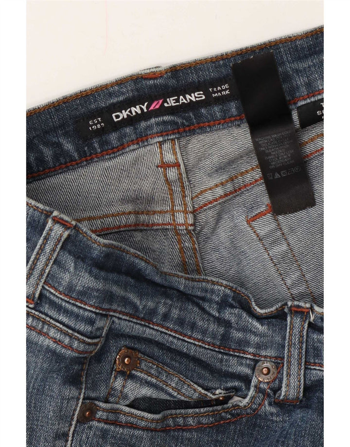 Dkny Damen Bootcut-Jeans W30 L28 Blau
