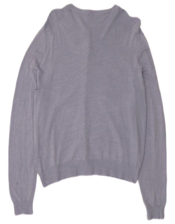 Marks & Spencer Damen-Cardigan-Pullover UK 14 Große blaue Viskose