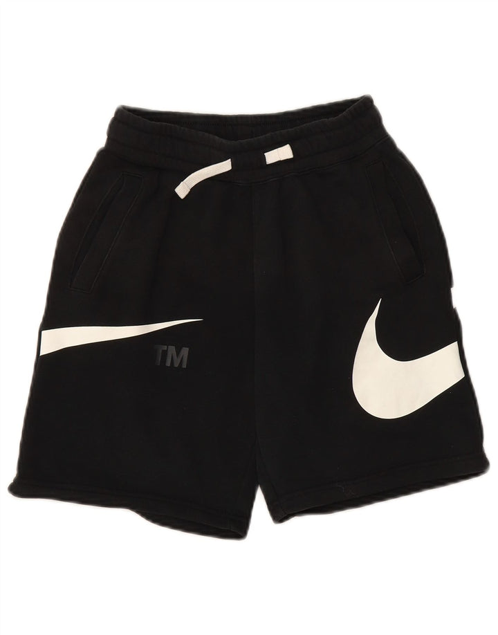 NIKE Jungen-Sportshorts mit Grafik, 10–11 Jahre, mittelgroß, schwarze Baumwolle